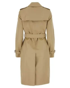 Women's Beige Cotton Trench Coat Honey