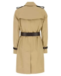 Women's Beige Twill Trench Coat Honey