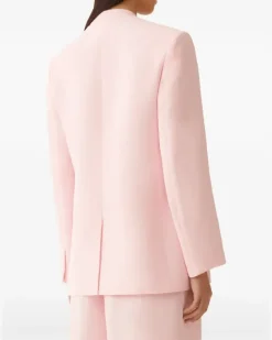 Women's Belted Wrap-Style Blazer Ss26 W Pink