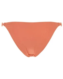 Women's Bikini Bottom Orange Nylon Elastane Swimwear