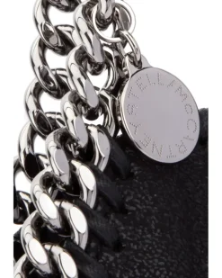 Women's Black Shaggy Deer Mini Falabella Handbag 1000 Polyester Borse A Mano Bag falabella
