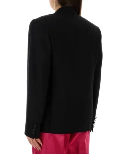 Women's Black Wool Blend Bosea Blazer Giacche E Gilet Jacket