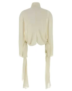 Women's Blouse Beige Viscose