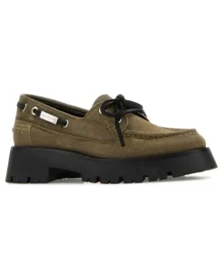 Women's Boat Loafer Beige Upper Cow Split