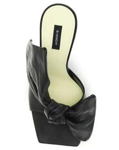 Women's Boudoir Heeled Mules Black Lamb Ovis Aries Sandal