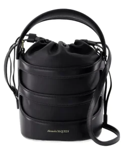 Women's Bucket Bag Black Calfskin
