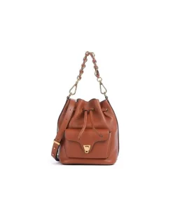 Women's Bucket Bag Cognac Cowhide - Bucket-Bags