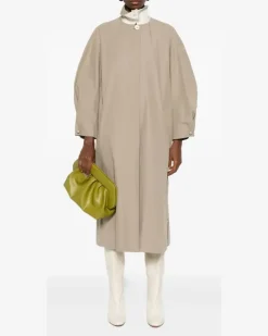 Women's Button-Fastening Raglan-Sleeve Coat Aw25 W