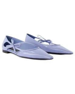 Women's Calfskin Leather Ballerina Blue