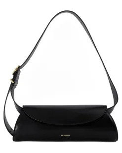 Women's Cannolo Bag Leather Black Calfskin Shoulder-hobo-bags