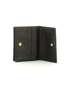 Women's Card Holder Black Cowhide Bags - Card-Holders