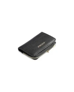Women's Card Holder Black Cowhide Bags - Card-Holders