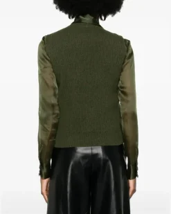 Women's Cashmere Vest Aw24 W Green