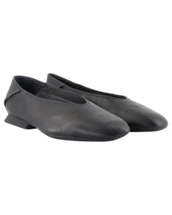 Women's Casimyra Ry Ballerinas - Leather Black Cowhide Shoes Flat-Shoes