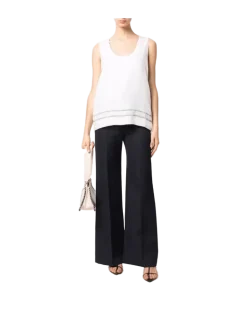 Women's Chain-Embellished Top Ss22 W White