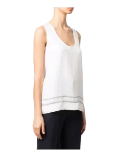 Women's Chain-Embellished Top Ss22 W White