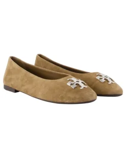 Women's Charlie Ballerinas - Leather Brown Lambskin Shoes Flat-Shoes