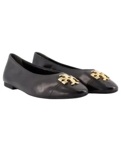 Women's Charlie Ballerinas - Leather Black Lambskin Shoes Flat-Shoes