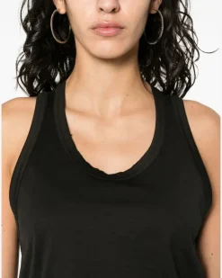 Women's Contrast-Panel Tank Top Ss24 W Black