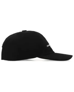 Women's Cotton Blend Baseball Cap Black Acrylic