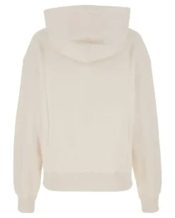 Women's Cotton Oversize Sweatshirt Beige Sweater