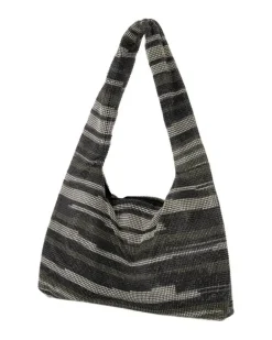 Women's Crystal Mesh Armpit Hobo Black Others