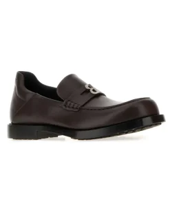 Women's Dark Brown Leather Comfy Loafers Moka-Silver Mocassini Moka/silver