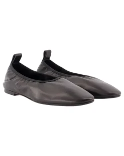 Women's Dex Ballerinas - Leather Black Calfskin Shoes Flat-Shoes