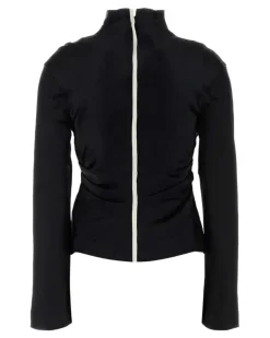 Women's Domini Blouse Black Acetate Sweater