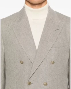 Women's Double-Breasted Blazer Aw25 M Grey