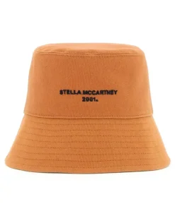 Women's Eco Cotton Logo Bucket Hat Brown Accessories > Beanies