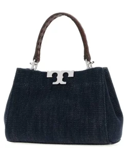 Women's Eleanor Top Handle Bag Navy Fabric eleanor