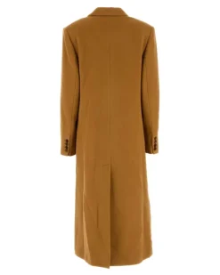 Women's Ellenita Coat Camel Virgin Wool Nylon