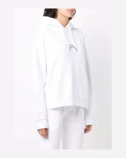 Women's Embroidered Icon Hoodie Aw21 W White
