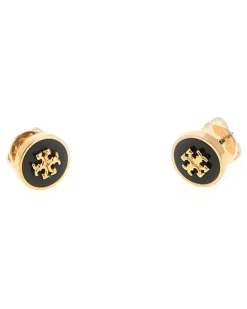 Women's Enamel Cufflinks Gold Brass