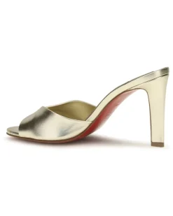 Women's Fanny Mules Platine-Lin Platine Sandal Platine/lin Silver