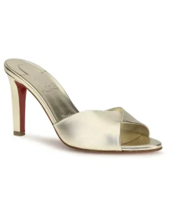 Women's Fanny Mules Platine-Lin Platine Sandal Platine/lin Silver