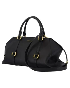 Women's Farringdon Top Handle Bag Black Calfskin