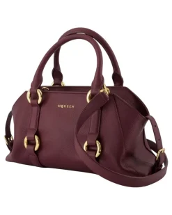Women's Farringdon Top Handle Bag Burgundy Calfskin