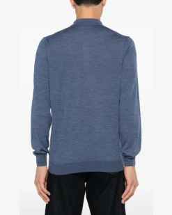 Women's Fine-Knit Polo Shirt Aw25 M