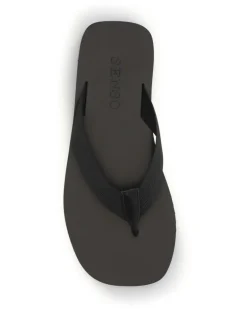 Women's Flip-Flop Sandals Ebony Upper: Rubber; Sole: Rubber Black