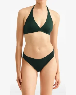 Women's Gang Triangle Bikini Top Ss26 W Green