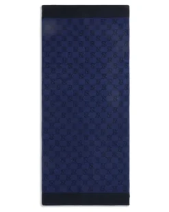 Women's Gg Cotton Terry Towel Sapphire Scarf Scarfs Navy