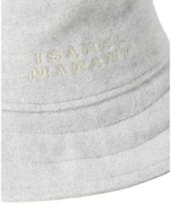Women's Giorgia Wool Felt Logo Bucket Hat Grey Accessories > Beanies Gray