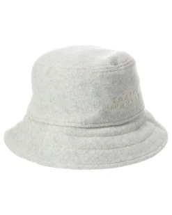 Women's Giorgia Wool Felt Logo Bucket Hat Grey Accessories > Beanies Gray
