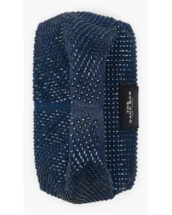 Women's Handbag Dark Wash Crystal Cotton Satchel-bags Blue