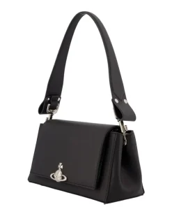 Women's Hazel Medium Purse - Leather Black Calfskin Bags Handbags-Purses