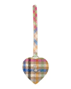 Women's Heart Mirror Charm Keychain Wool Multicolor Accessories Keychains