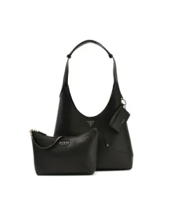 Women's Hobo Bag Black Polyurethane - Handbags