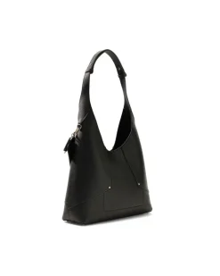 Women's Hobo Bag Black Polyurethane - Handbags